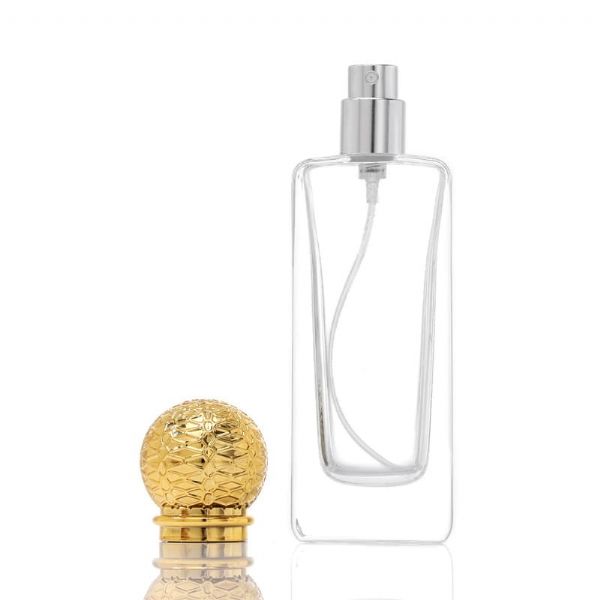 Customized Logo Wholesale 50ml Square Glass Perfume Bottles