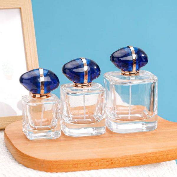 Perfume dispenser Glass sample bottles with lid Large capacity 100ml spray bottle