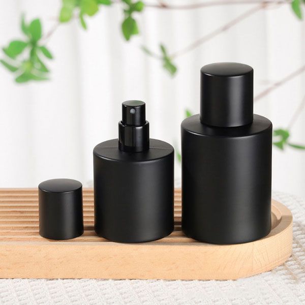 Empty Black Glass Perfume Spray Bottles 30ml 50ml