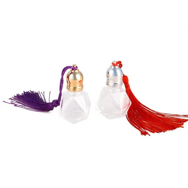 Customized Logo Wholesale 8ml Clear Glass Essential Oil Roll on Bottles