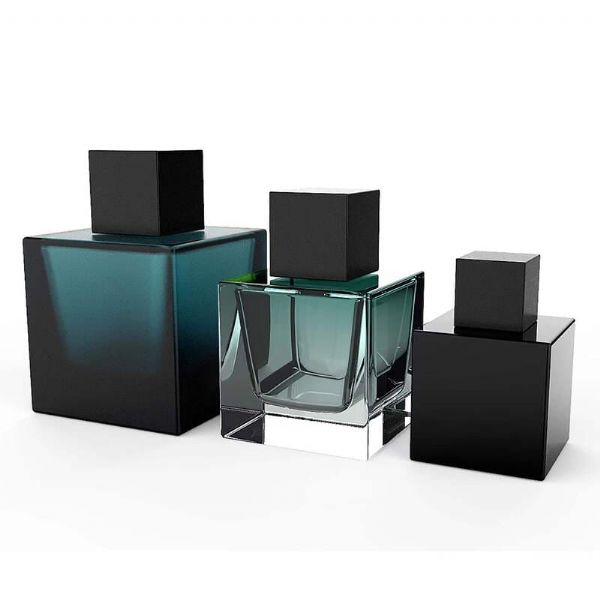 Wholesale Square Thick Bottom Glass Spray Perfume Bottles