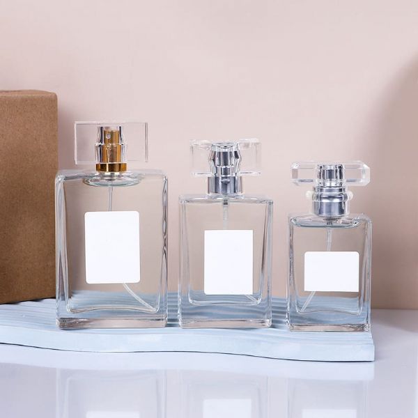Custom DIY Flat Glass Perfume Bottles Factory Sale