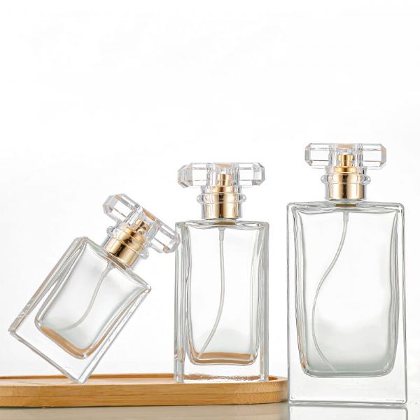 Flat Square Refill Spray Glass Bottles Factory Sale