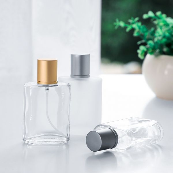 30ml glass frosted spray perfume bottles square shape customized manufacturer