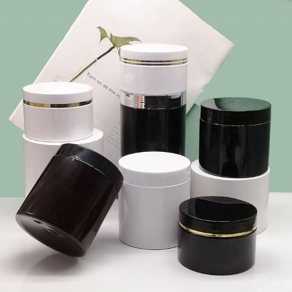 Manufacturer Black Wide Mouth Portable Bottle Plastic Cream Jar