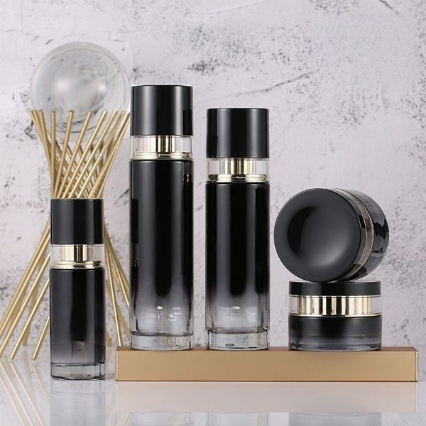 Wholesale Skincare Cream Dispensing Glass Bottle Set