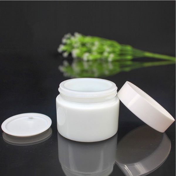 Wholesale white ceramic cream jars
