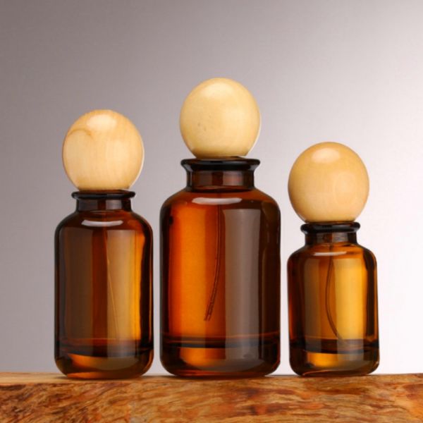 Glass Empty Perfume Bottles Customized LOGO 30ml 50ml 100ml Luxury with Lids
