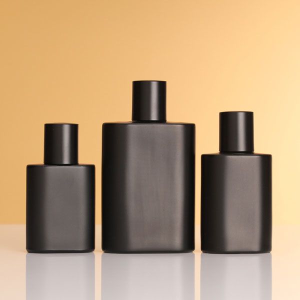 Customized glass perfume bottles design 30ml 50ml 100ml empty black spray bottles