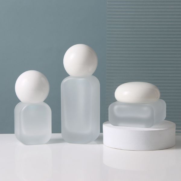 Press Spray Empty Dispense Glass Bottles 120 ML